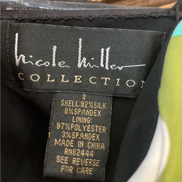 Nicole Miller Strapless Floral Cocktail Dress, Size 2 - Picture 3 of 3